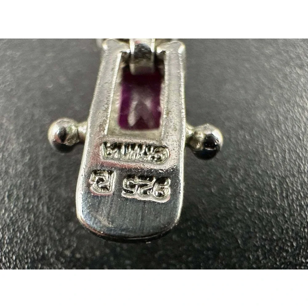 925 Silver Pink‎ Stone Bracelet Ring Earrings Set 051(73)